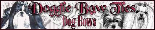 Doggie Bow Ties Dog Bows Banner
