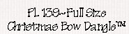 Christmas Bow Dangle Dog Bows