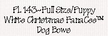 White Christmas FanaCee™ Dog Bows