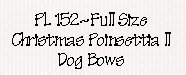 Christmas Poinsettia II Dog Bows