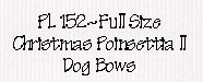 Christmas Poinsettia II Dog Bows