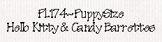 PL174-Hello Kitty and Candy Barrette