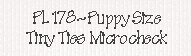 PL178-Puppy Size Tiny Ties Microcheck