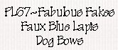 Petline Fabulous Fakes Dog Bows
