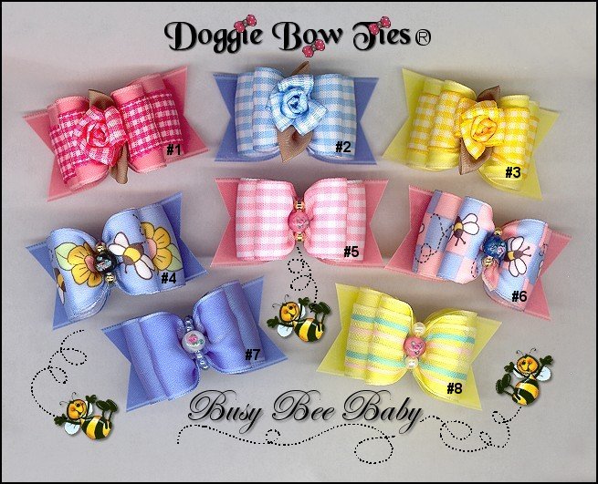 Busy Bee II Dog Bows