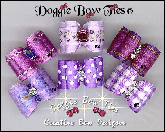 Purple Dog Bows
