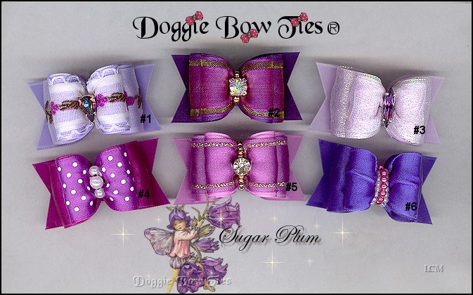 Sugar Plum Dog Bows