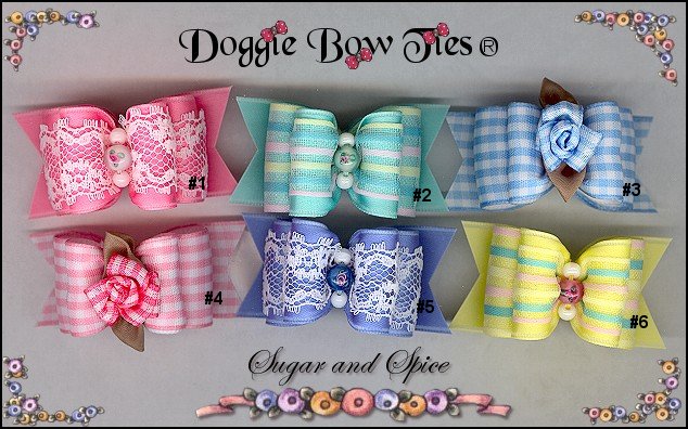 Sugar and Spice Dog Bows