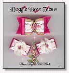 Dog Bows-Fana Cee Spun Sugar Hot Pink 