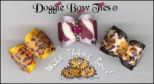 Wild Thing Dog Bows 