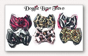 Boutique barrette animal print dog bows