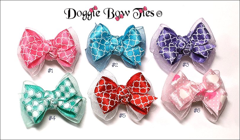 Dog Bows-Boutique barrette Everyday Prints dog bows