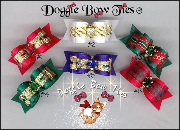 Christmas II Dog Bows