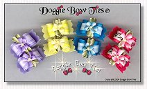 Puppy Dog Bows-Petite Flower Pairs 