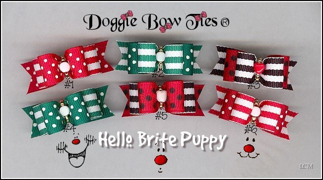 Petline Hello Brite Puppy Dog Bows 