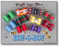 Puppy Dog Bows Boy~O~Boy brights