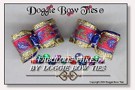 Dog Bows-Fabulous Fakes Blue Lapis 