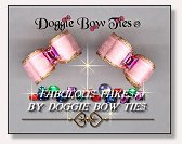 Dog Bows-Fabulous Fakes Pink Sapphire dog