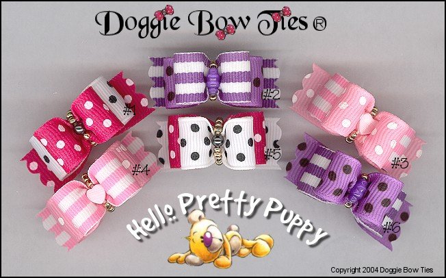 Petline Hello Pretty Puppy Dog Bows