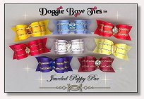 Puppy Dog Bows-Jeweled Puppy (brights) 