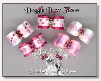 Puppy Dog Bows-Pretty In Pink 