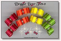 Puppy Dog Bows-Satin and Gold I, crystal