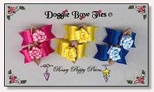 Puppy Dog Bows-Rosey Puppy 