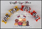 Puppy Dog Bows-Tiny Ties Autumn Checkers