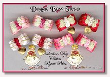 Puppy Dog Bows-Valentines Silkies, hearts