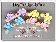 Puppy Dog Bows-Itty Bitty Teeny Tiny I Wild Rose, lilac, yellow, pink, blue 