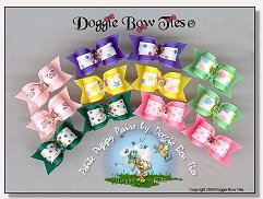 Puppy Dog Bows-Petite Puppy Pairs, girl, boy 