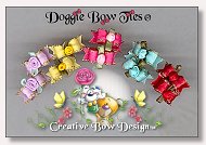 Puppy Dog Bows-Itty Bitty Teeny Tiny III, rosebud 