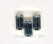 Baguette Sew-On Rhinestone-Montana Blue