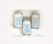 Baguette Sew-On Rhinestone-Vintage Opal