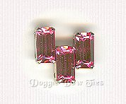 Baguette Sew-On Rhinestone-Rose