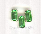 Baguette Sew-On Rhinestone-Peridot