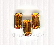 Baguette Sew-On Rhinestone-Topaz