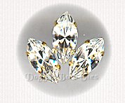 15x7mm Navette Sew-On Rhinestones-Crystal