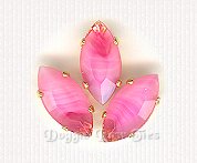 15x7mm Navette Sew-On Rhinestones-Rose Agate