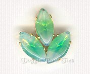 15x7mm Navette Sew-On Rhinestones-Sabrina Opal