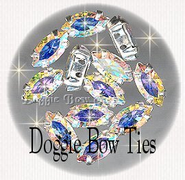 Sew-On Rhinestones-10x5 AB cystal Navettes