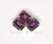 Octagon 6x8mm Sew-On Rhinestones- Amethyst