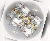 Dog Bow- with 6x8mm Crystal AB