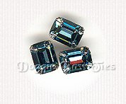 Octagon 6x8mm Sew-On Rhinestones- Indian Sapphire