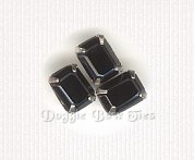Octagon 6x8mm Sew-On Rhinestones- Jet