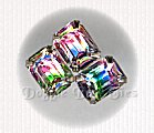 Octagon 6x8mm  Sew-On Rhinestones- Patriotic Diamond