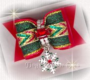 Dog Bow- with 6x8mm Crystal AB
