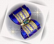 Dog Bow -with 6x8mm Oval Sapphire AB