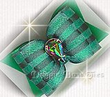 Dog Bow -13x8 rhinestone pear
