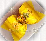 Dog Bow- 13x8 rhinestone pear